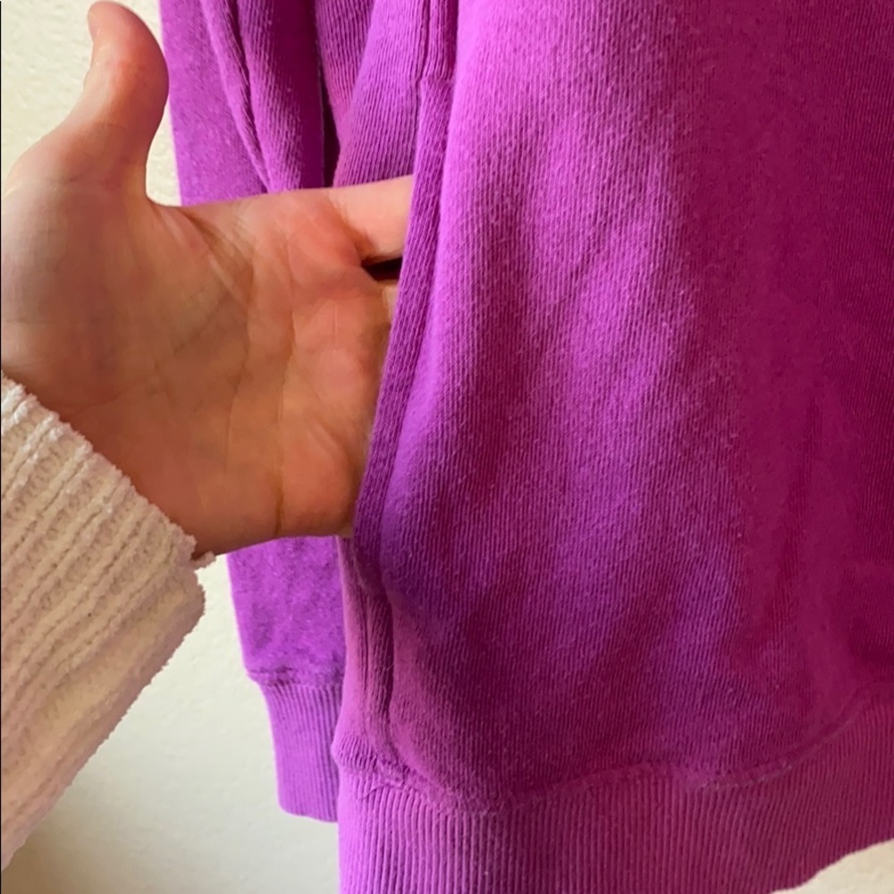 Simply Southern Quarter Zip Sweater Purple size Small - Picture 5 of 8